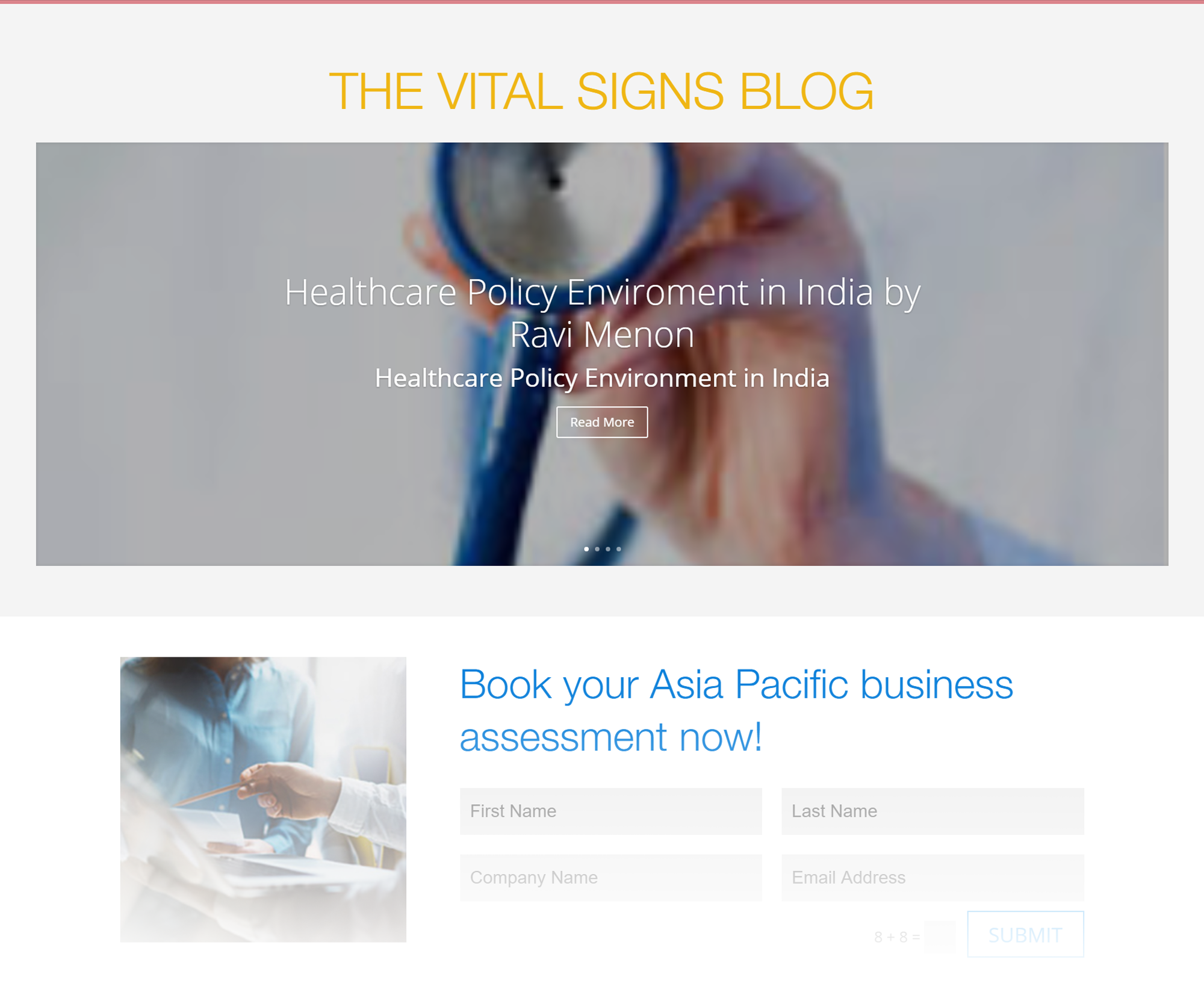 Vital Signs Blog 
