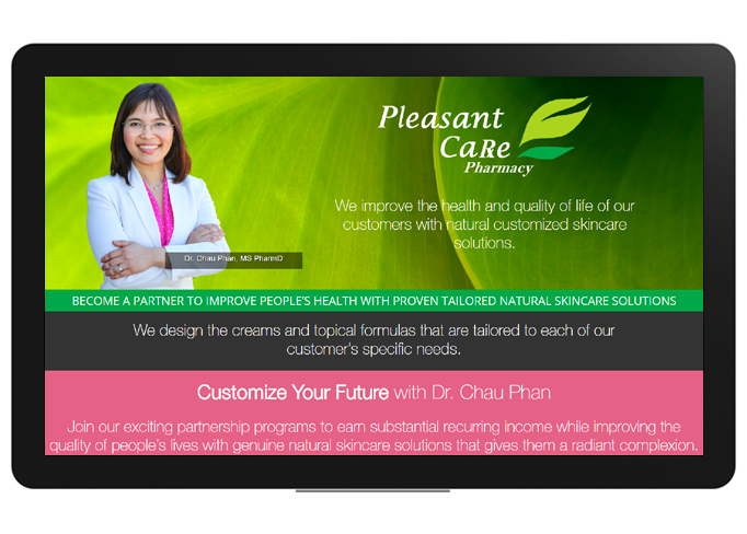 Chau Phan – Pleasant Care Landing Page